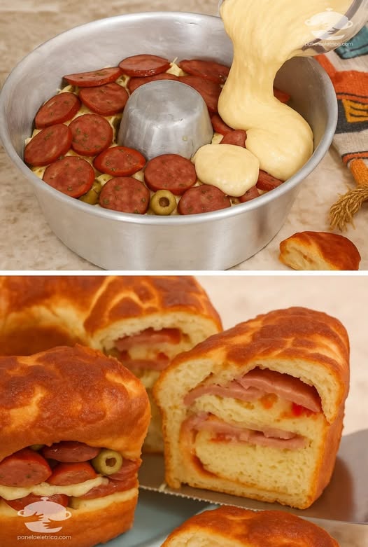 Lanche de forno recheado de liquidificador uma delícia fácil e rápida de preparar