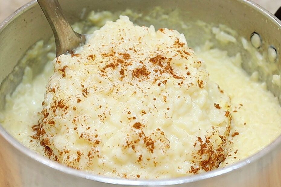 Arroz Doce Cremoso, você vai amar essa receita