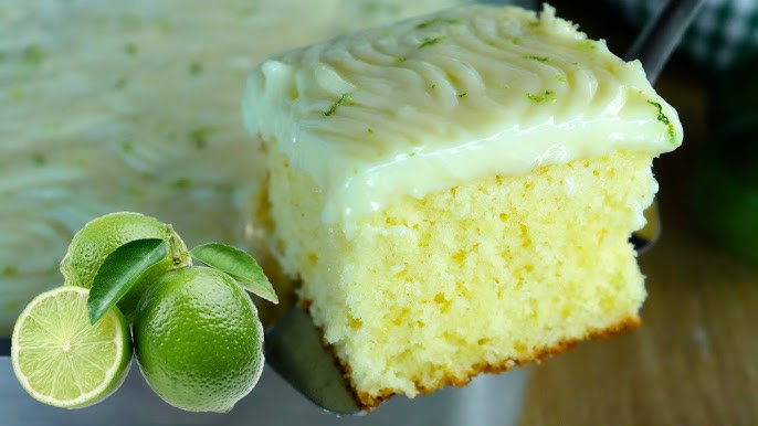 Bolo Molhadinho de Limão