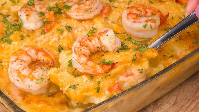 Camarão Cremoso ao Alho saboroso, muito gostoso