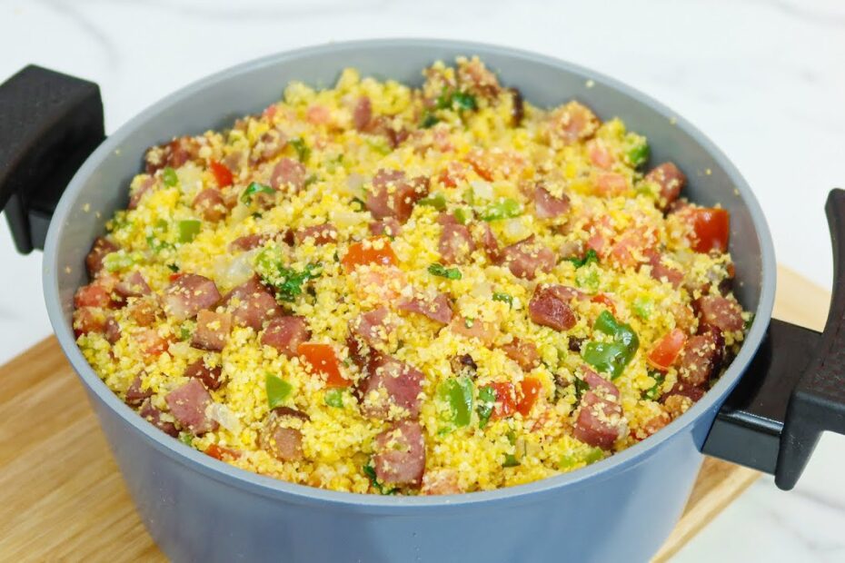 Você só vai querer comer essa receita no Jantar! Cuscuz Temperado Simples