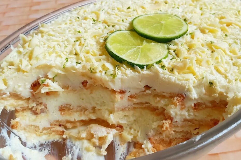 Pavê de Limão, uma sobremesa rápida e deliciosa