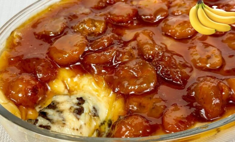 Torta de Banana na Travessa