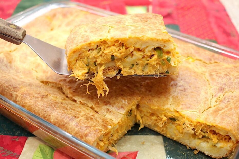 Receita de Torta de Frango Cremosa de Liquidificador, fica uma delícia