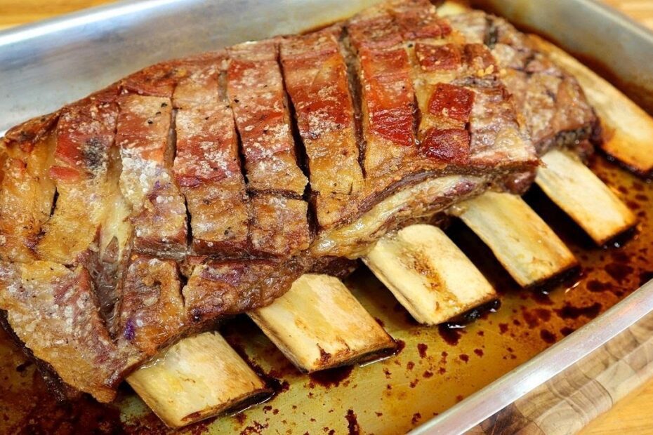 Costela Assada no Forno que desmancha na boca