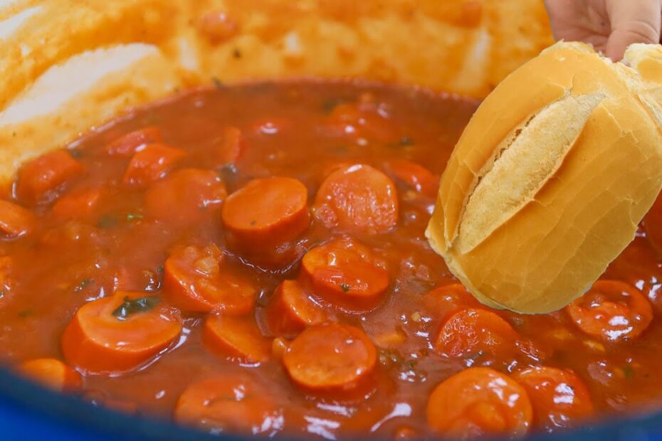 Molho de Cachorro Quente Especial, fácil, rápido e delicioso
