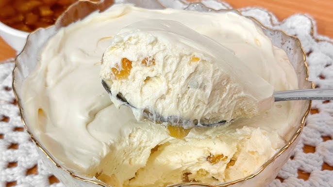 Mousse de Abacaxi, cremoso e gelado é uma delícia