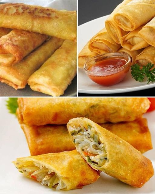 Rolinhos primavera assados e sem glúten