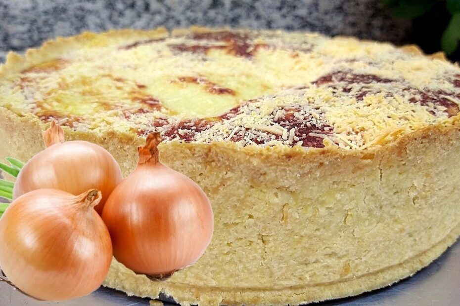 Torta de Cebola, fácil e rápida, a melhor do mundo!