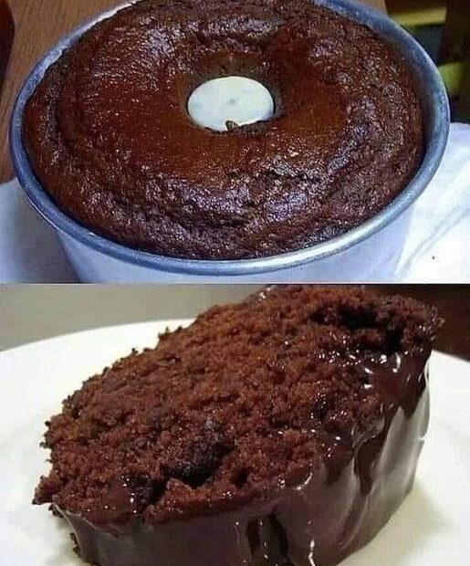 Bolo de Chocolate de Liquidificador, é só bater tudo e em poucos minutos tá pronto