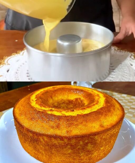 Bolo de fubá cozido sem trigo: Depois que eu aprendi, eu só faço assim