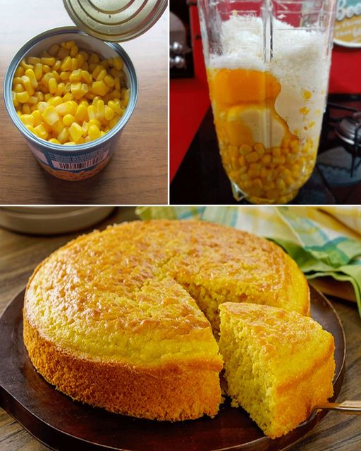 Bolo de milho cremoso de latinha