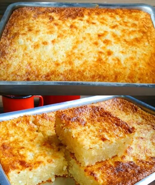 Bolo de tapioca granulada assado no forno um sabor surreal para a hora do lanche ou café