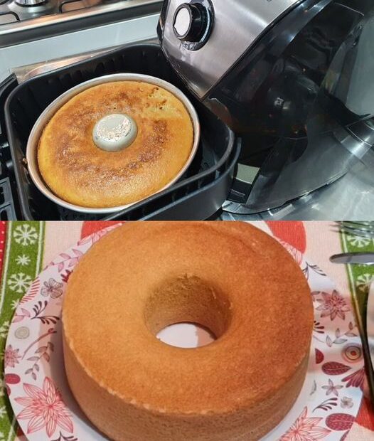 Bolo simples na Airfryer, faço tudo em menos de 10 minutos e fica delicioso