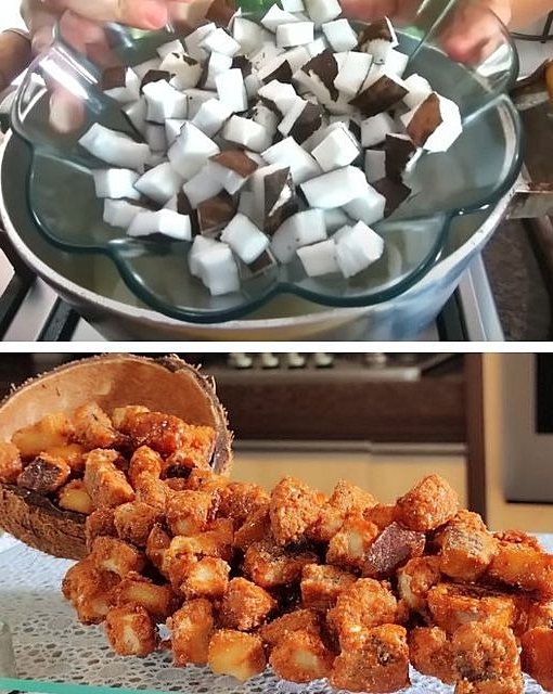 Coquinho caramelizado