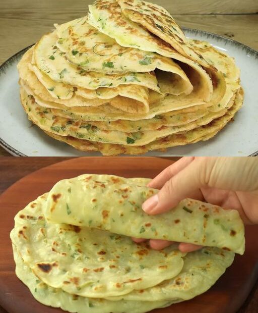 Panqueca de pão de alho, massa líquida de 3 minutinhos muito gostosa