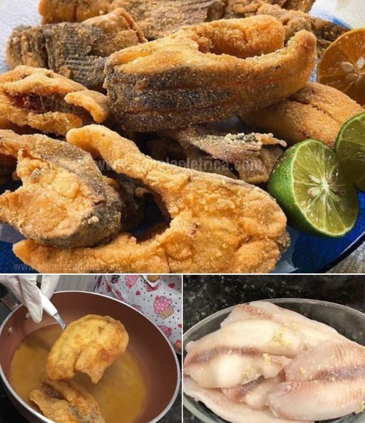 Peixe frito sequinho