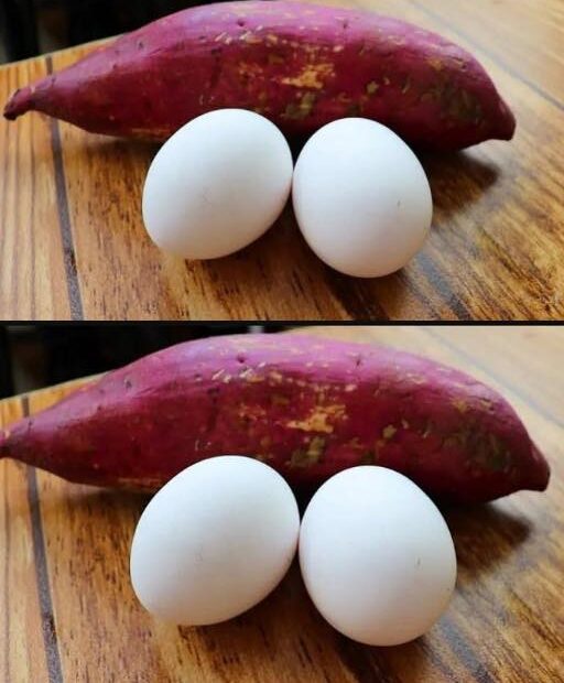 Batata-doce e dois ovos! Não coma pão! Prepare esta receita muito saborosa para o café da manhã!