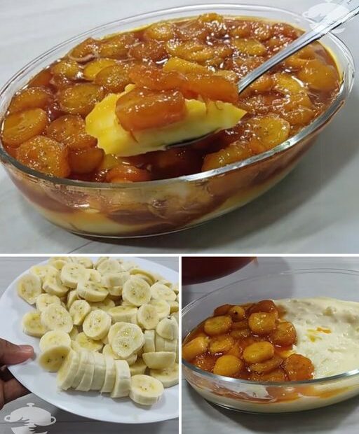 Sobremesa de banana bem fácil e econômica que fica uma delícia