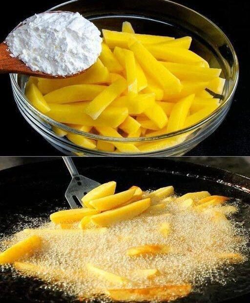 O segredo da batata frita perfeita, não fica oleosa e nem murcha