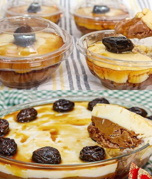 Creme Natalino no pote: Uma sobremesa que rende bastante e é garantia de sucesso no Natal