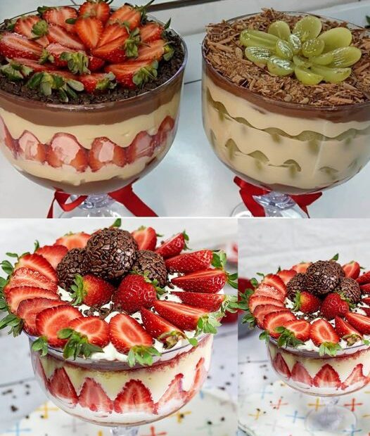 Taça da felicidade uma sobremesa de ano novo fácil e deliciosa sua família vai adorar.