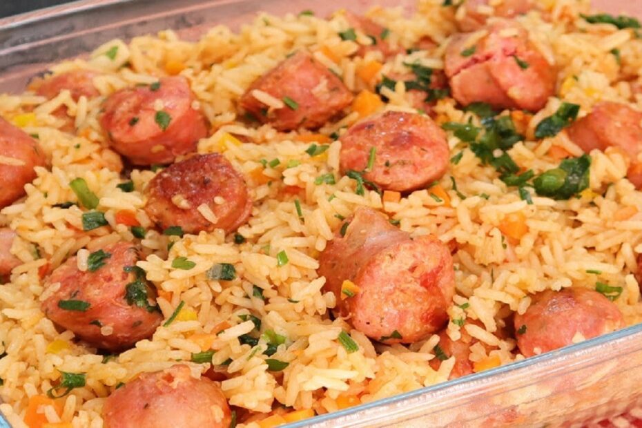 Um prato prático que todo mundo adora – Arroz com Linguiça.
