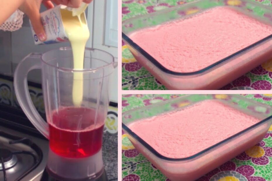 Uma sobremesa fácil que agrada adultos e crianças – Gelatina com Leite Condensado.
