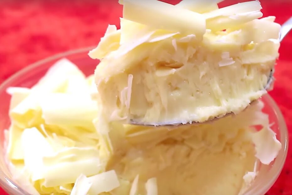 Uma sobremesa suave e irresistível para qualquer ocasião – Mousse de Chocolate Branco.