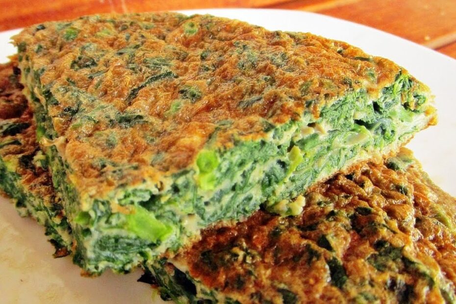 Uma maneira deliciosa de incluir vegetais na sua dieta – Omelete de Espinafre.