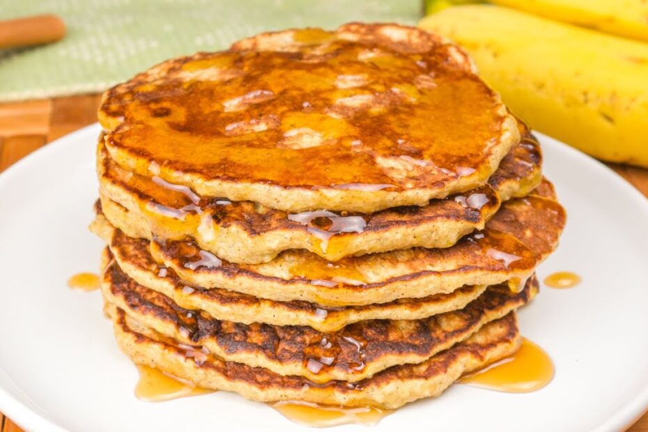 Uma opção saudável para o café da manhã – Panqueca de Aveia e Banana.