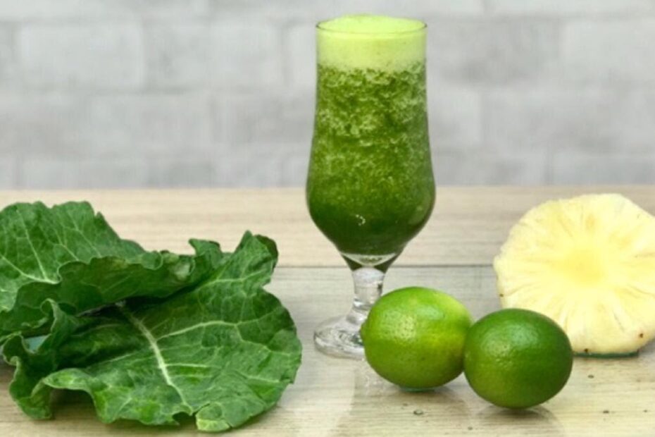 Refresque-se com essa bebida saudável e revigorante – Suco Detox de Couve e Limão.