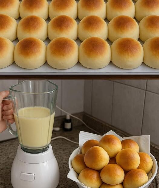 Pãozinho de liquidificador fácil: excelente opção de receita pra você servir no café da manhã ou lanche!