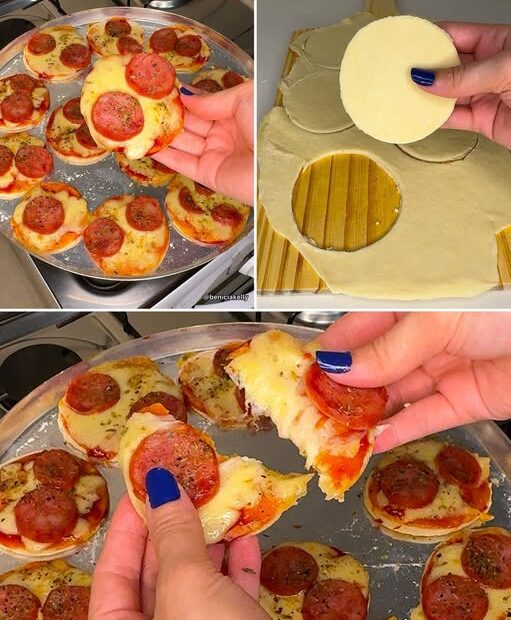 Anote os INGREDIENTES da mini pizza caseira mais FÁCIL da internet, todos vão amar