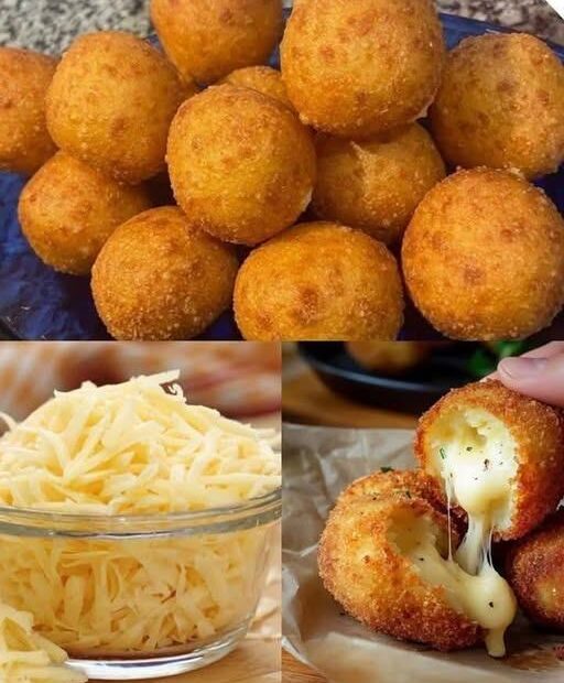Bolinha de queijo com APENAS 3 ingredientes, massa macia e super FÁCIL