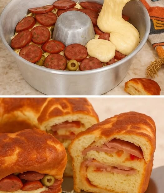 Lanche de forno recheado de liquidificador uma delícia fácil e rápida de preparar