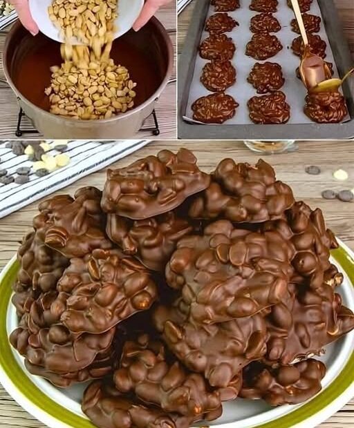 Pé de Moleque de Chocolate Fácil, feito com apenas 2 ingredientes