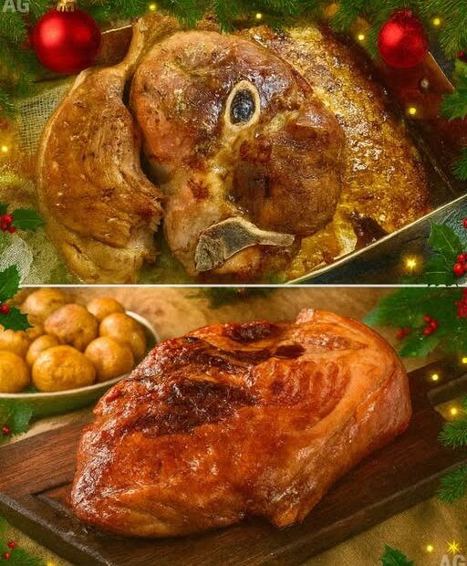Pernil assado que desmancha na boca com tempero que tem gosto e cheiro de natal