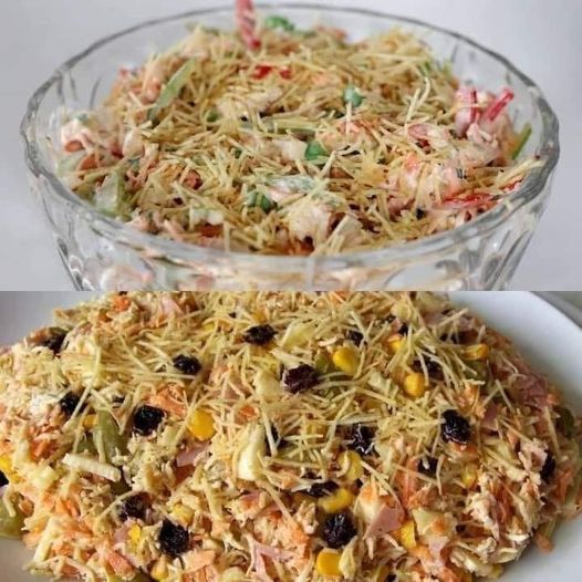 Salpicão de natal uma receita tradicional que faço todos os anos e minha família adora