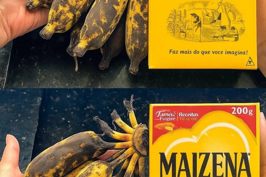 Tem banana velha em casa? Não jogue fora! Misture com maisena e ficara surpresa
