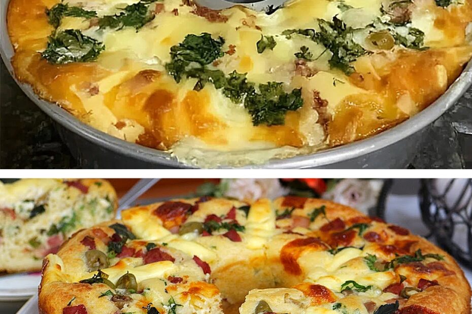 Torta de liquidificador salgada e bem recheada para o lanche da tarde