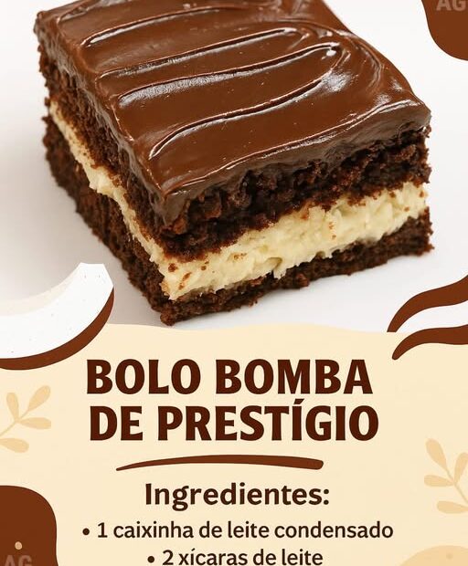 Bolo Bomba de Prestígio: é fácil de preparar e muito saboroso