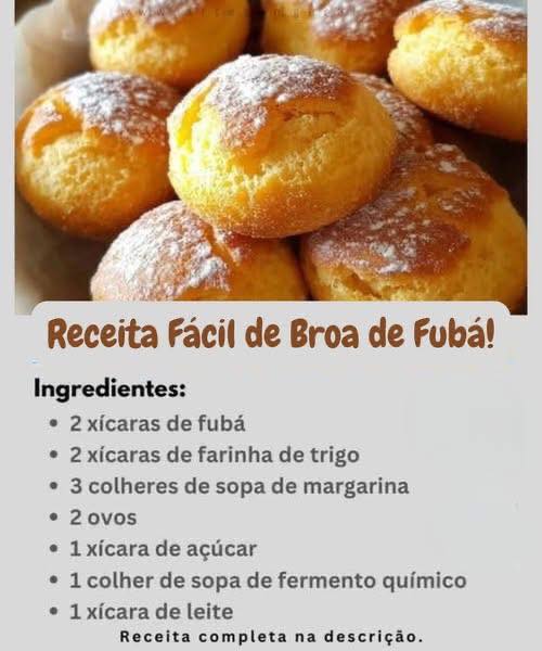 Broa de Fubá da vovó Ana: eu sempre faço pra servir com o café