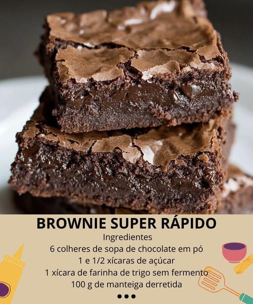 Brownie rápido e muito saboroso: eu sempre faço aqui em casa, todos ficam com água na boca