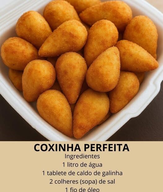 Coxinha perfeita com Massa de Batata: é simples, macia e muito saborosa