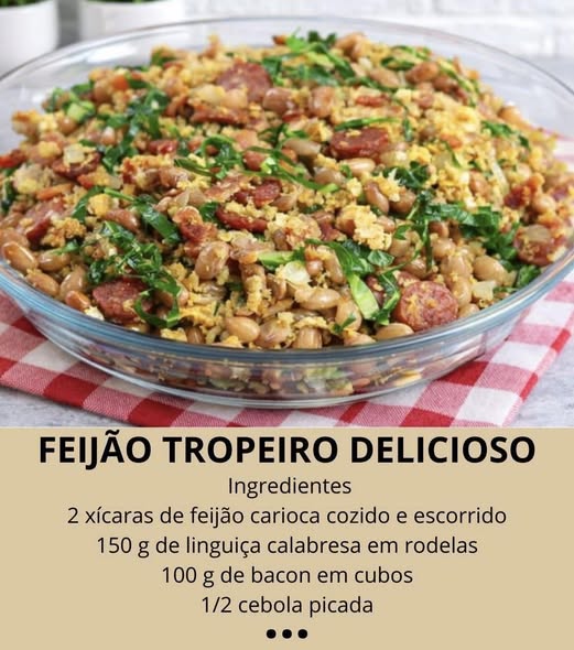 Feijão tropeiro do tio Mauro: depois que eu aprendi essa receita, eu só faço dessa forma