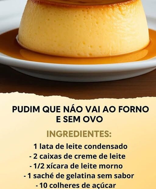 Pudim que não vai ao forno e sem ovo: é simples e delicioso, ideal pra servir na sobremesa