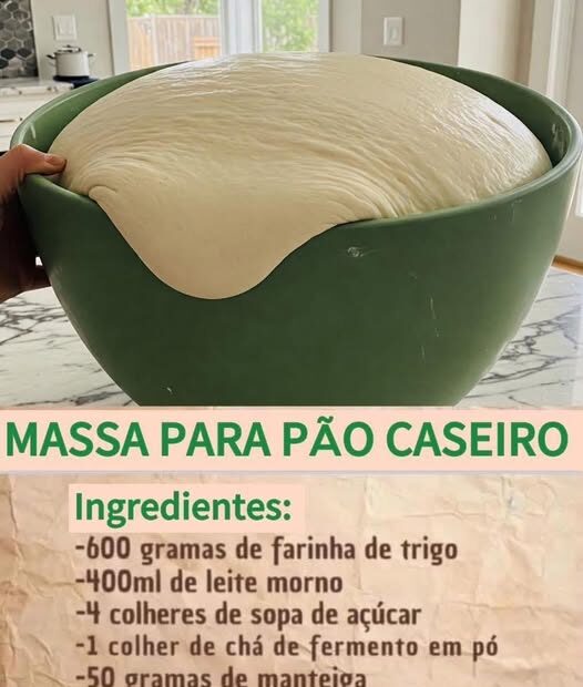 Massa para pão caseiro da Ana: é fácil e ele fica fofinho igual nuvem