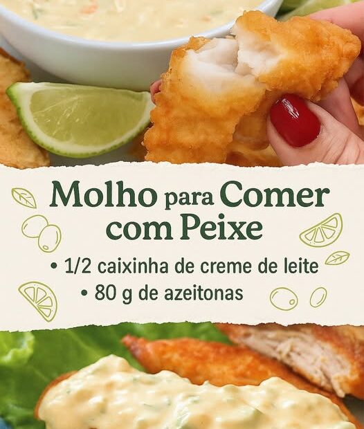 Molho para comer com Peixe na Semana Santa
