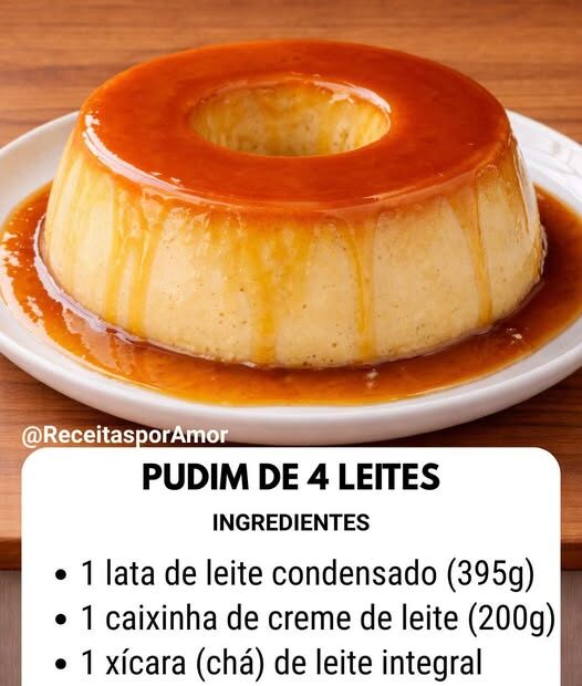 Pudim de 4 Leites (Super Cremoso e Sem Furinhos)